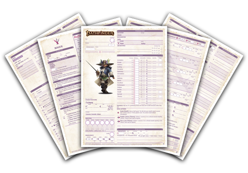 Dyslexic Character Sheets